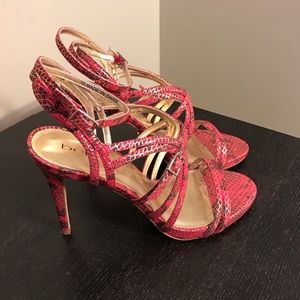 Red Bebe heels